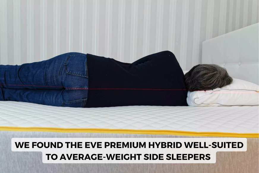 side sleeper on the eve premium hybrid